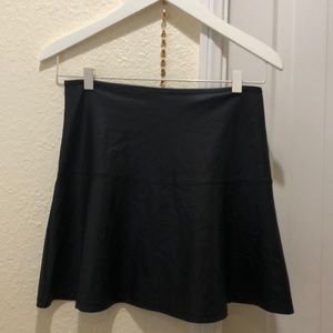 Pleather high waisted a line skirt mini